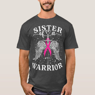 Zuster van een Warrior Breast Cancer Awareness Sup T-shirt