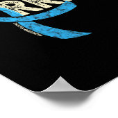 Zuster van een Warrior Diabetic Diabetes Awareness Poster (Hoek)