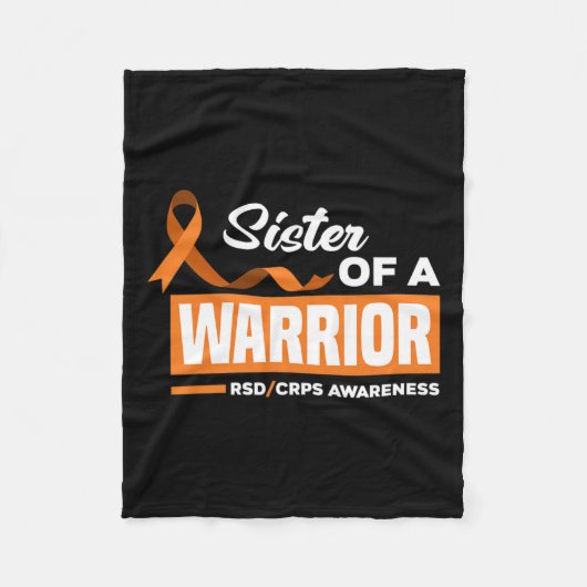 Zuster van een Warrior Support supporter RSD CRPS Fleece Deken (Voorkant)