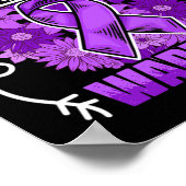 Zuster van Epilepsy Warrior Survivor Epilepsy Poster (Hoek)