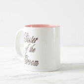 Zuster van Groom Classy Browns Tweekleurige Koffiemok (Voorkant links)
