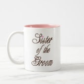 Zuster van Groom Classy Browns Tweekleurige Koffiemok (Links)