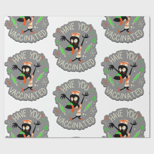 zuster van het halloween-vaccin cadeaupapier (Vlak)