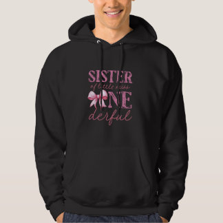 Zuster van Little Miss Onedful Eerste Verjaardag P Hoodie
