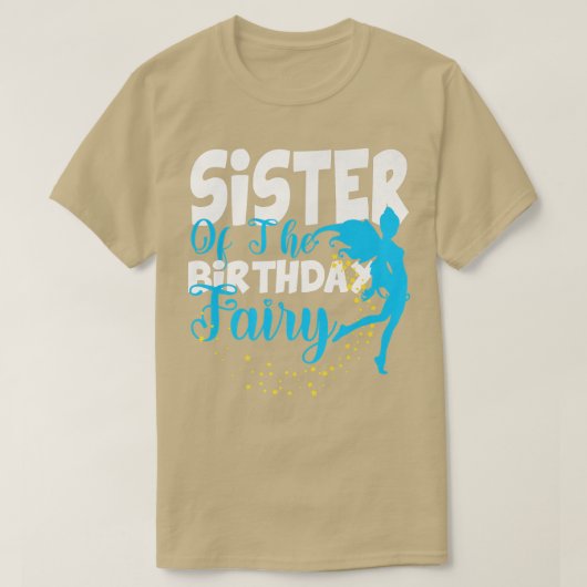 Zuster van The Birthday Fairy Fantasy Birthday Squ T-shirt (Design voorkant)