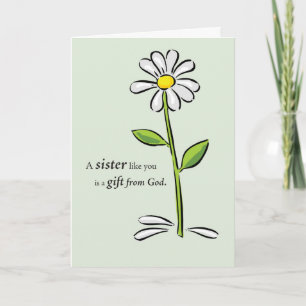 Zuster Verjaardag, Gift van God Kaart