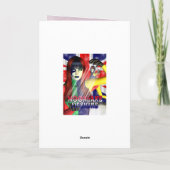 Zuster Verjaardagskaart, met tulpen Kaart (Achterkant)