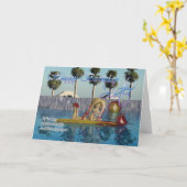 Zuster Verjaardagskaart, Moonies Cutie Pie zwembad Kaart (Gele Bloem)