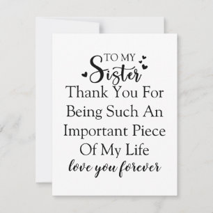 Zuster waardering Dank u voor uw aanwezigheid in m Bedankkaart