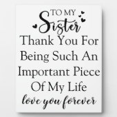 Zuster waardering Dank u voor uw aanwezigheid in m Fotoplaat (Voorkant)