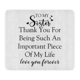 Zuster waardering Dank u voor uw aanwezigheid in m Snijplank