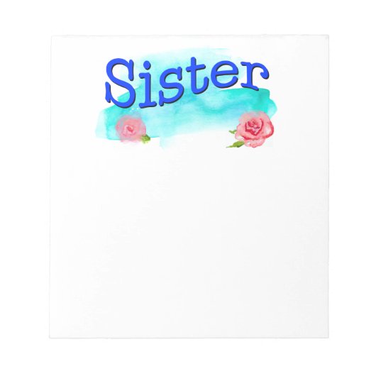 Zuster Waterverf Rozen Notitieblok (Voorkant)