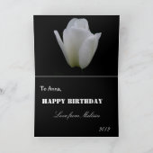 Zuster Wenskaart Elegant Tulip Kaart (Binnen)