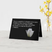 Zuster Wenskaart Elegant Tulip Kaart (Gele Bloem)