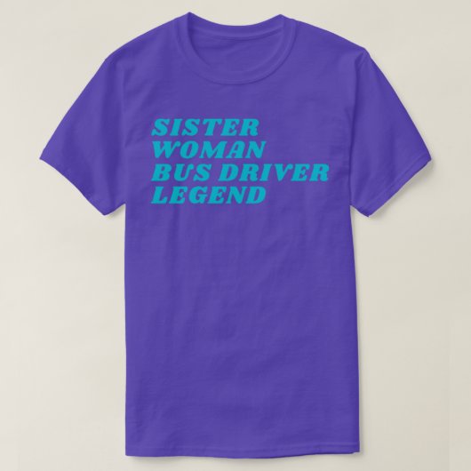 zuster Woman Bus Driver Legend T-shirt (Design voorkant)