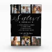 Zuster Woordenboek Definitie Foto Collage Black (Voorkant)