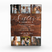 Zuster Woordenboek Definitie Foto Collage Wood (Voorkant)