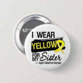 Zuster Yellow Ribbon Endometriosis Ronde Button 5,7 Cm (Voorkant /achterkant)