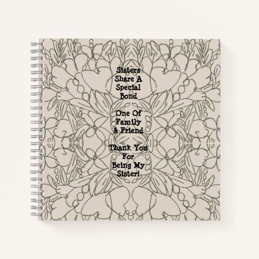 Zuster Zentiment Abstract Notitieboek (Voorkant)