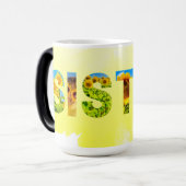 Zuster Zonnebloem Magische Mok (Voorkant links)