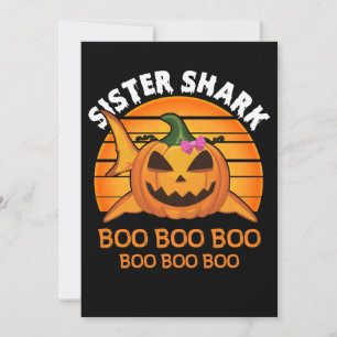 Zusterhaai Boo Boo Boo Grappige Halloween Cadeaus Feestdagenkaart