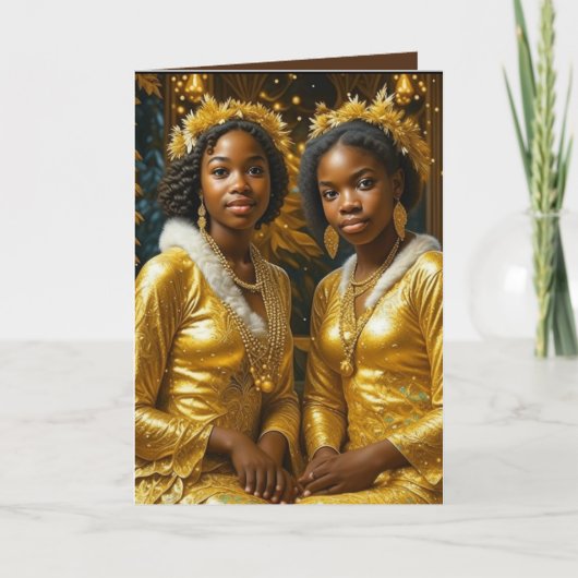 Zusterhood-gevouwen bedankkaart (Voorkant)