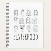 Zusterhood Ink Pen Doodle tekening Planner (Voorkant)