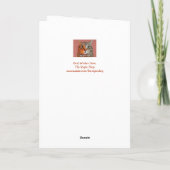 Zusterkanker ondersteuning Schattigee kat Kaart (Achterkant)