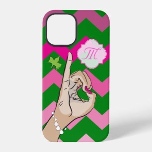 Zusterleven roze en groen iPhone 12 pro hoesje