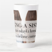 Zusterliefde Geschenk Latte Mok (Voorkant)