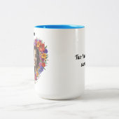 Zusterliefde in bloei tweekleurige koffiemok (Center)