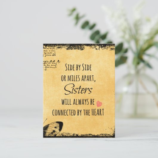 zusterofferte briefkaart (Staand voorkant)