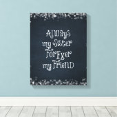 zusterofferte canvas afdruk (Insitu (Houten vloer))