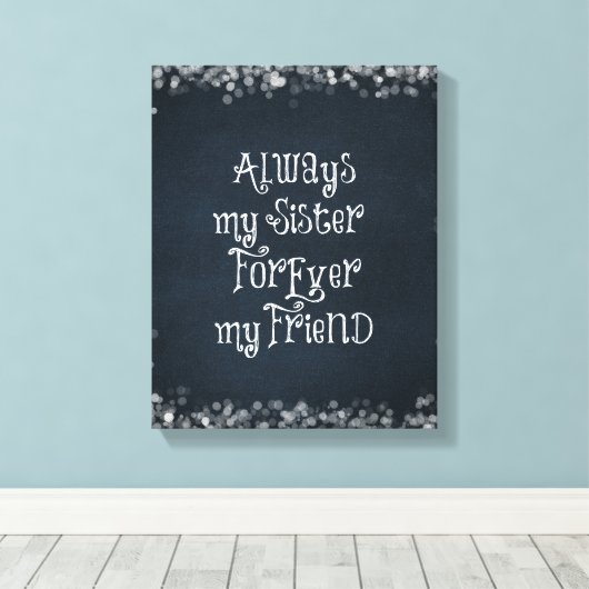 zusterofferte canvas afdruk (Insitu (Houten vloer))