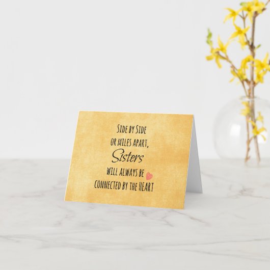 zusterofferte kaart (Gele Bloem)