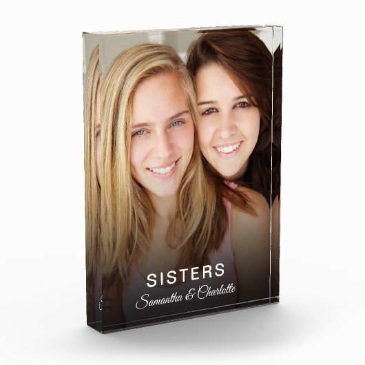 zusters aangepaste foto aangepast fotoblok (Links)