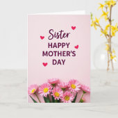 Zusters Beste Moederdag Kaart (Gele Bloem)