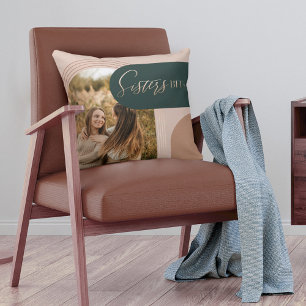 Zusters BFFS Geometrische Concentrische Arch Foto Kussen