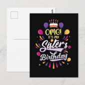 Zuster's Birthday Cake Funny Brother Briefkaart (Voorkant / Achterkant)