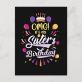 Zuster's Birthday Cake Funny Brother Briefkaart (Voorkant)