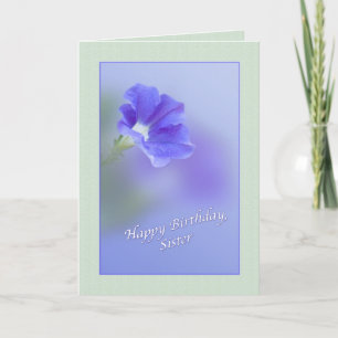 Zuster's Birthday Card met Petunia Kaart