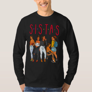 Zusters Black Girl Magic Leuke Melanine Vrouwen Br T-shirt
