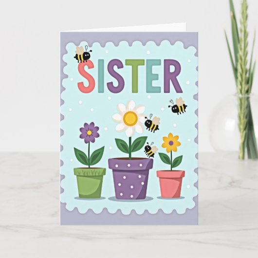 Zusters Bloemendag Kaart (Voorkant)