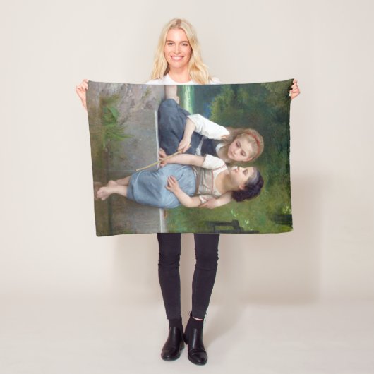 Zusters, Bouguereau Fleece Deken (In situ)