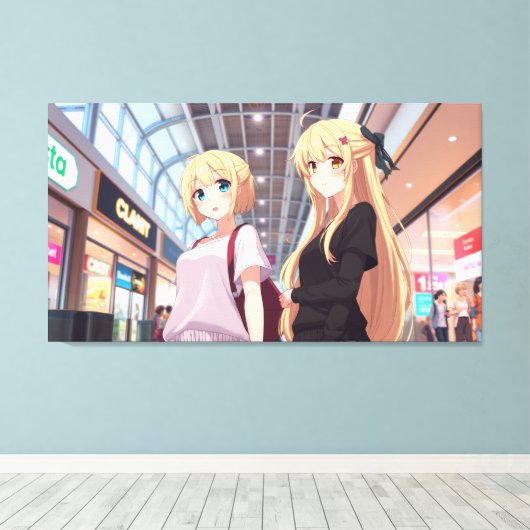 Zusters Canvas Afdruk (Insitu (Houten vloer))