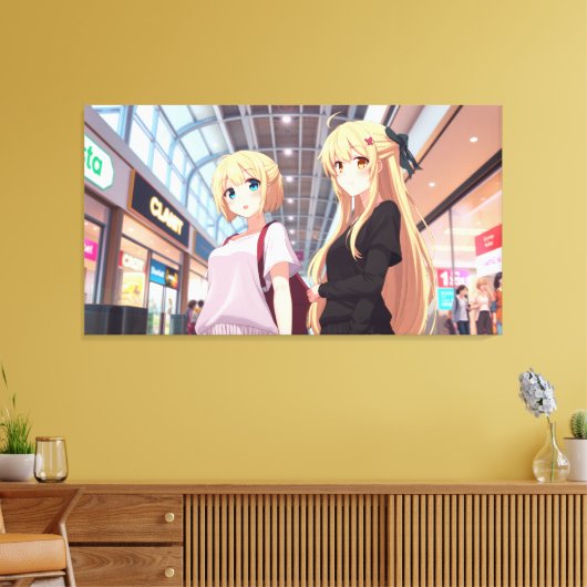 Zusters Canvas Afdruk (Insitu (Woonkamer))