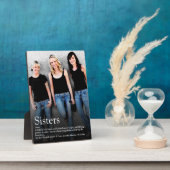 Zusters citeren modern leuk cool fotoplaat (Zijkant)