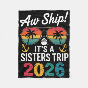 Zusters Cruise Reis 2026 Vakantie Reis Matching Wo Fleece Deken