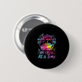 Zusters Cruise Trip 2025 Sisters V om Herinneringe Ronde Button 5,7 Cm (Voorkant /achterkant)