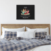 Zusters Dag Aangepaste Namen Plaquette – Gepersona Canvas Afdruk (Insitu (Slaapkamer))